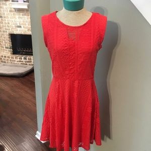 Bar III Coral Lace Dress